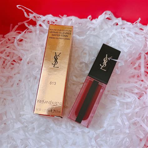 ysl water stain 试色|12支 YSL WATER STAIN 唇釉试色：  .